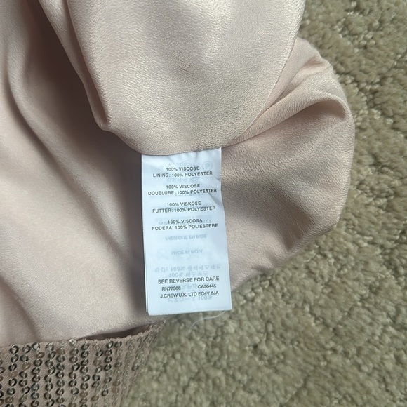 J. Crew Pink Sequin Cocktail Dress Size 6 - Picture 9 of 9